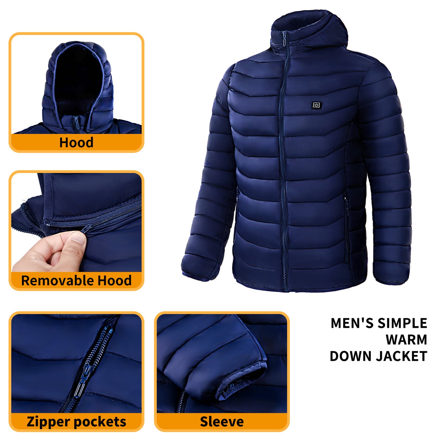 Heated Puffer Jacket Electric Heating Coat